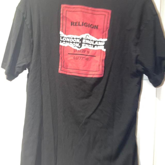 Religion Men's T-shirt - Black/Red - M on Productcaster.