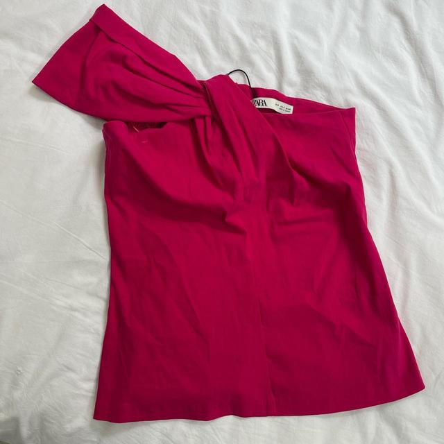 Zara Women's Top - Pink - S on Productcaster.