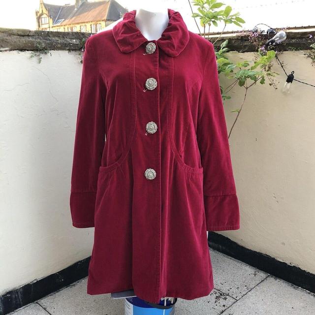 Preloved Women's Overcoat - Red - UK 10 on Productcaster.