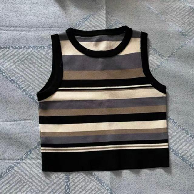 Women's Vest - Black/Cream - One size on Productcaster.