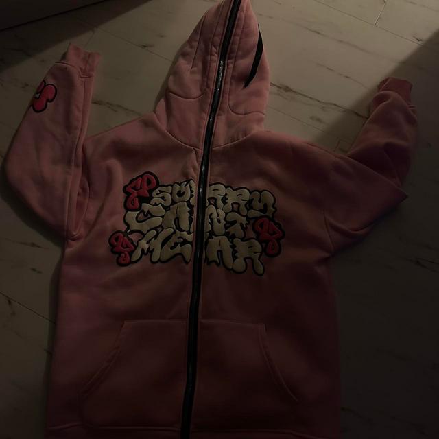 Vintage Men's Hoodie - Pink - S on Productcaster.