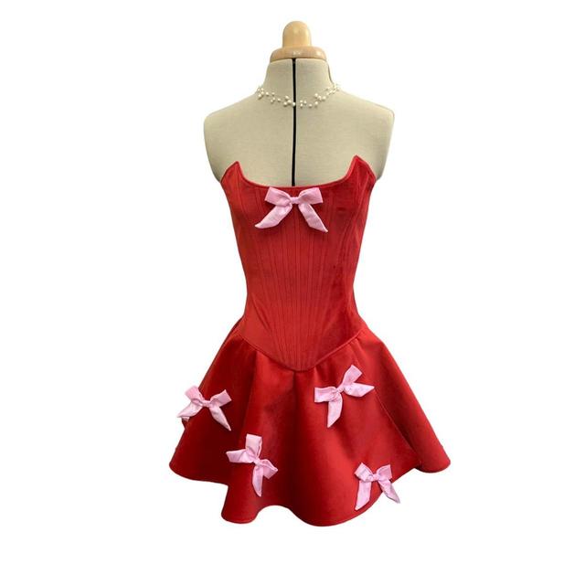 Custom Women's Corset - Red - L on Productcaster.