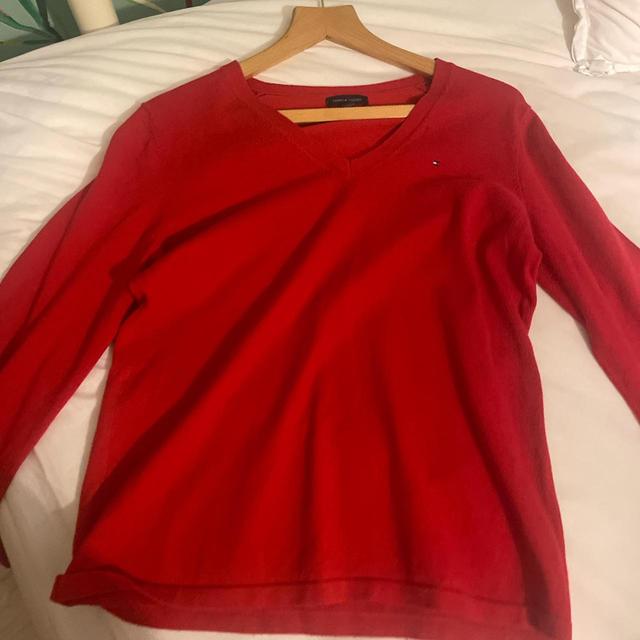 Tommy Hilfiger Women's Jumper - Red - 8 on Productcaster.