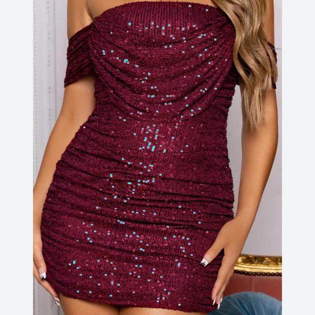 Club L Women's Bodycon Dress - Burgundy/Red - 12 on Productcaster.