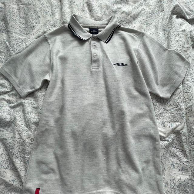 Umbro Men's Polo shirt - Grey/Navy - S on Productcaster.