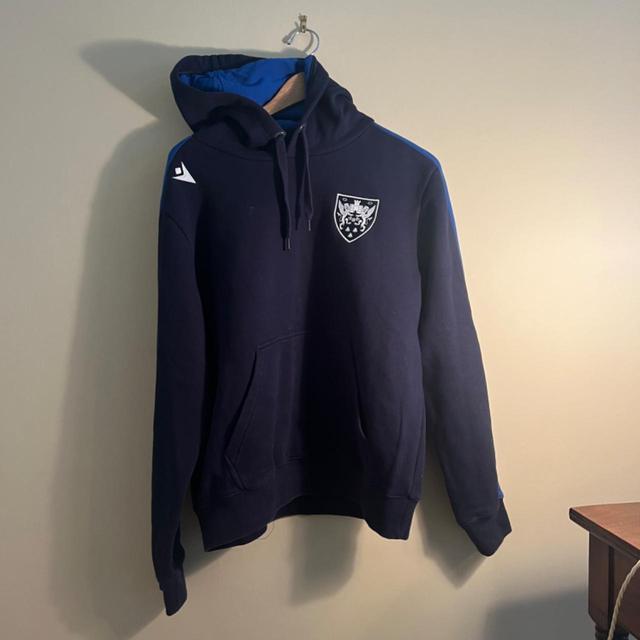 Macron Men's Hoodie - Navy/Blue - L on Productcaster.