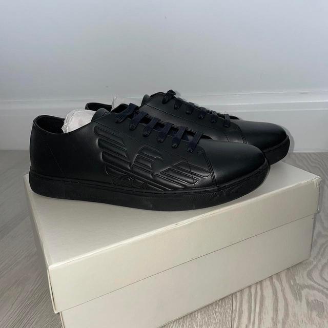 Emporio Armani Men's Trainers - Black - UK 9 on Productcaster.