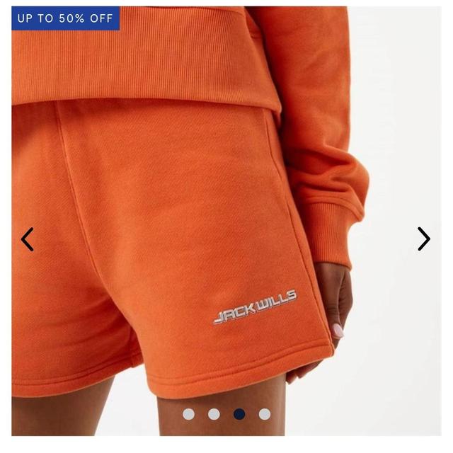 Jack Wills Women's Shorts - Orange - UK 6 on Productcaster.