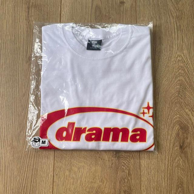 Drama Call Men's T-shirt - White/Red - M on Productcaster.