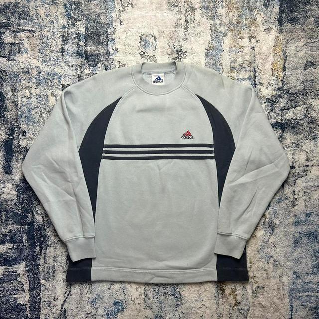 Adidas Men's Sweatshirt - Blue - L on Productcaster.