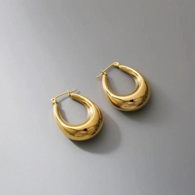 Designer Women's Earrings - Gold on Productcaster.