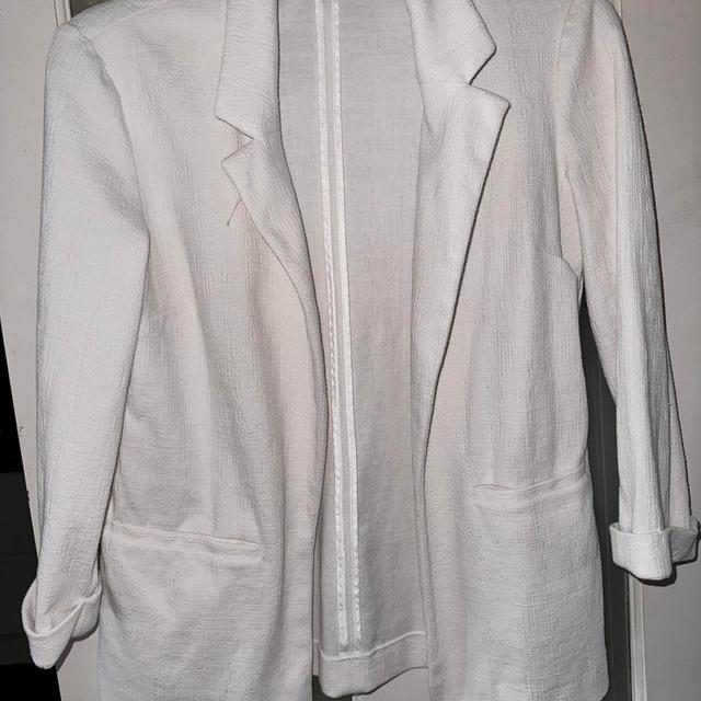 New Look Women's Tailored jacket - White - UK 10 on Productcaster.