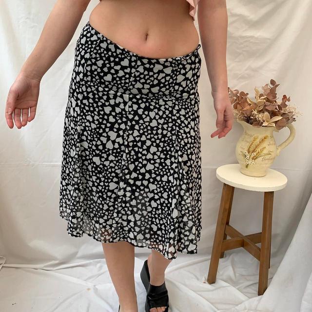 Vintage Women's Skirt - Black - UK 10 on Productcaster.