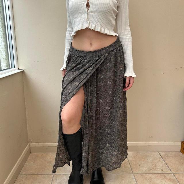 Vintage Women's Skirt - Brown - One size on Productcaster.