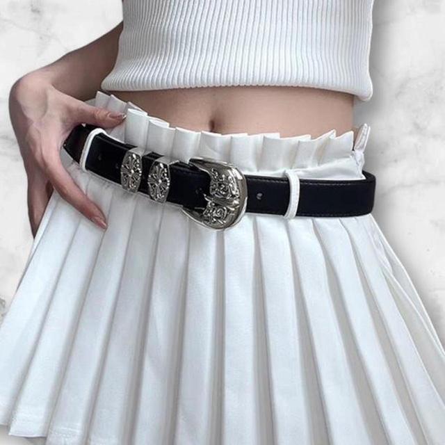 Designer Women's Belt - Silver on Productcaster.