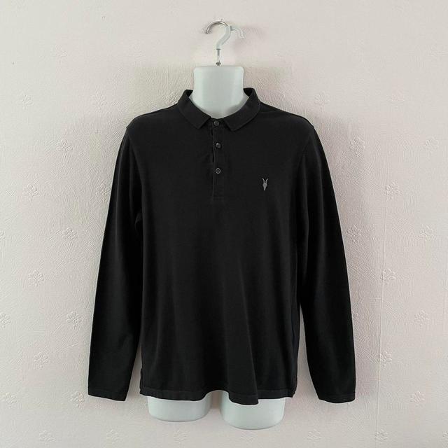 AllSaints Men's Polo shirt - Black - L on Productcaster.