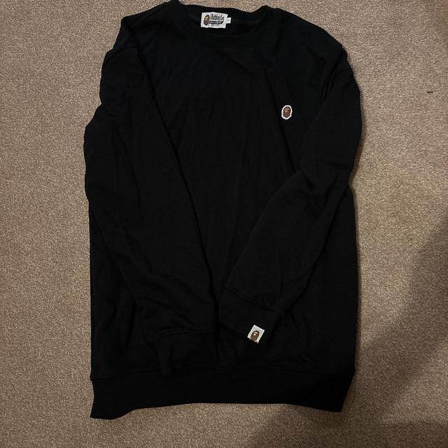 BAPE Men's Jumper - Black/Navy - L on Productcaster.