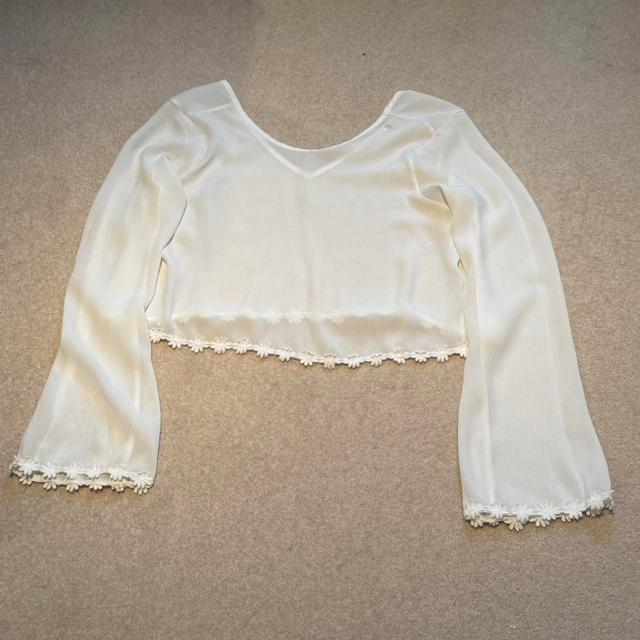 Urban Outfitters Women's Blouse - White/Cream - XS on Productcaster.