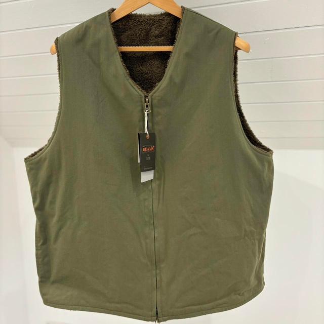 Beams Plus Men's Gilet - Khaki/Brown - XL on Productcaster.