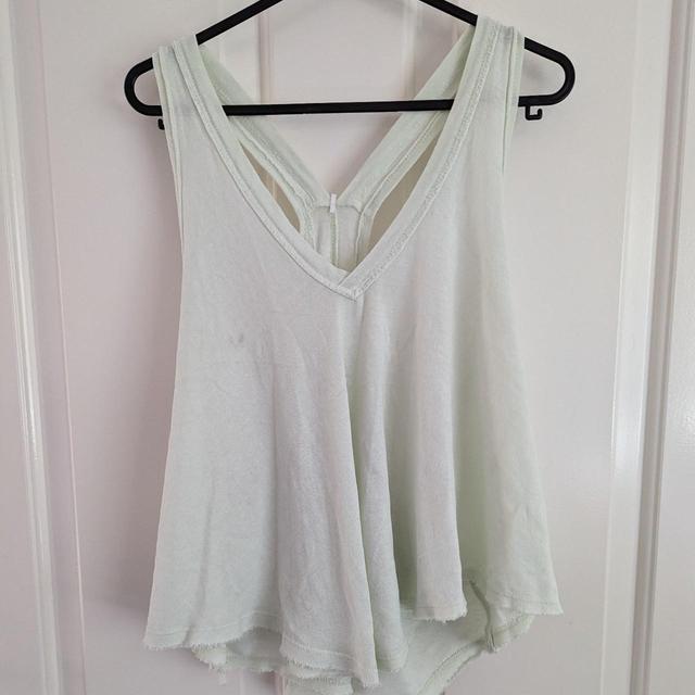 Free People Women's Vest - Green - 8 on Productcaster.