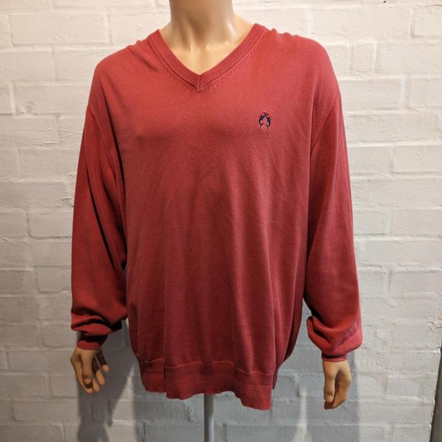 Preloved Men's Sweatshirt - Red - XXL on Productcaster.