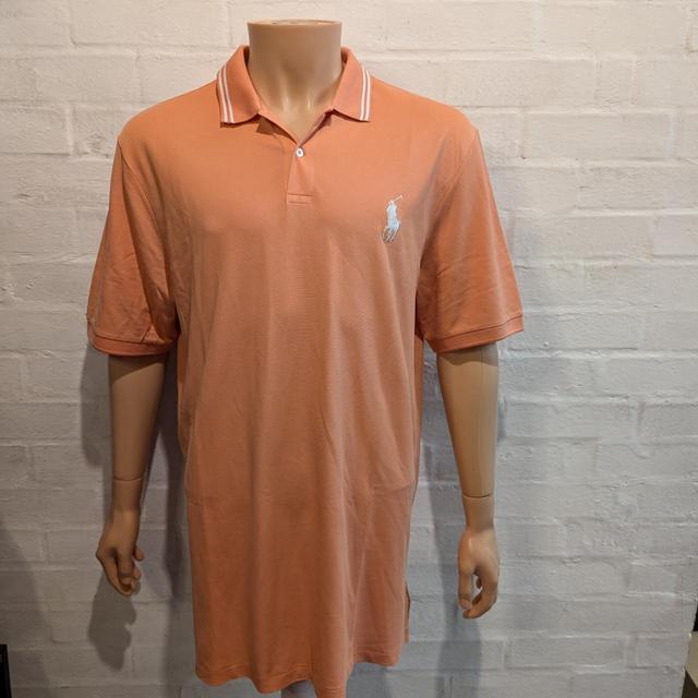 Ralph Lauren Men's Polo shirt - Orange - XL on Productcaster.