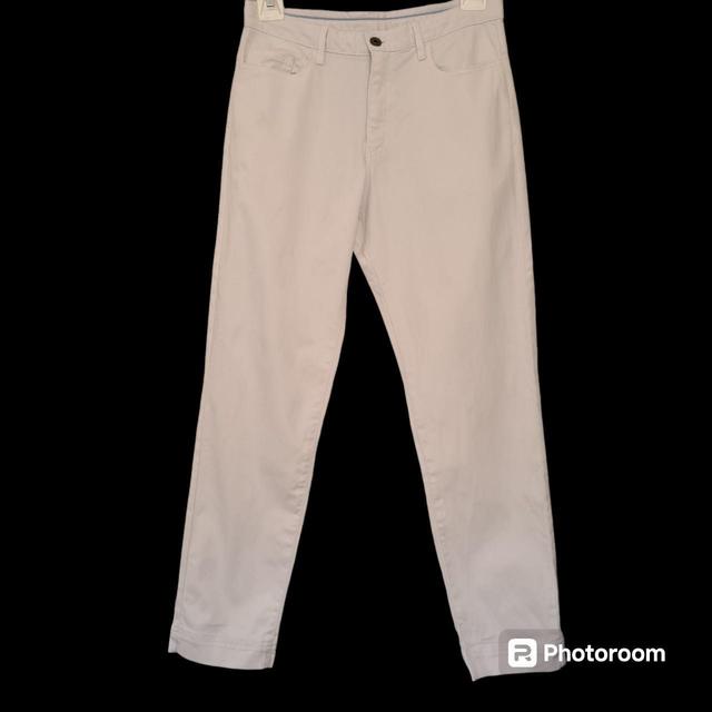 Women's Straight leg Chino Trousers - White - UK 12 on Productcaster.