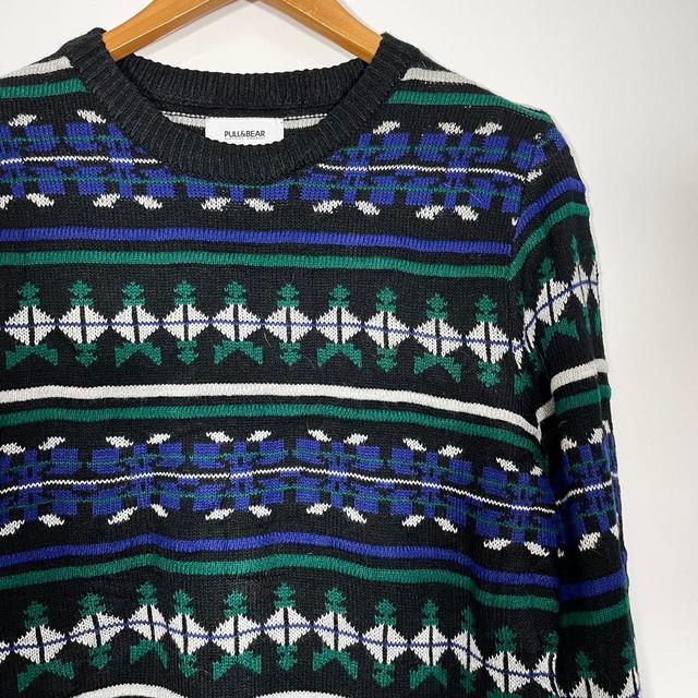 Pull&Bear Men's Jumper - Multi/Black - M on Productcaster.