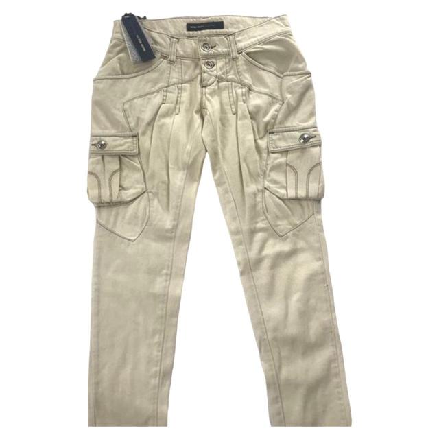 Miss Sixty Women's Low rise Cargo Trousers - Cream - 31" on Productcaster.