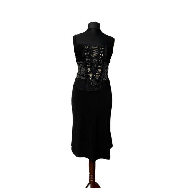 Vintage Women's Midi Dress - Black - S on Productcaster.