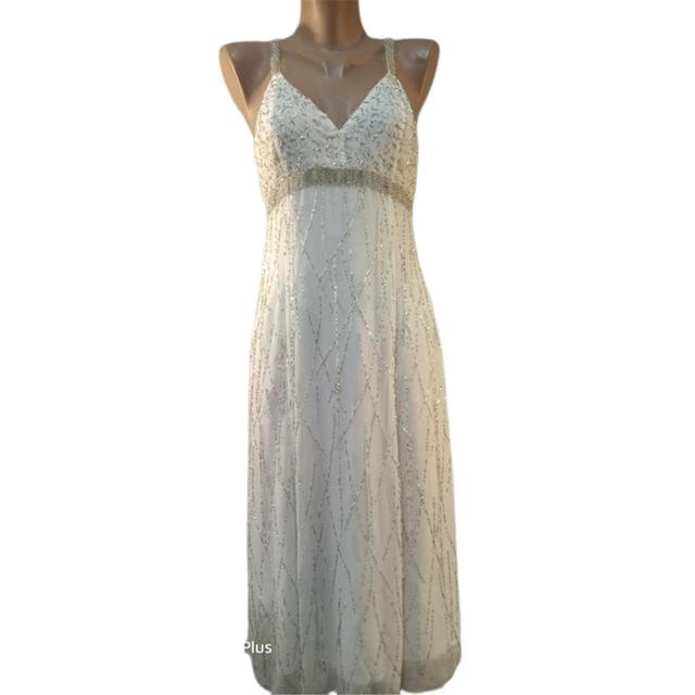 Vintage Women's A-line Dress - White - S on Productcaster.