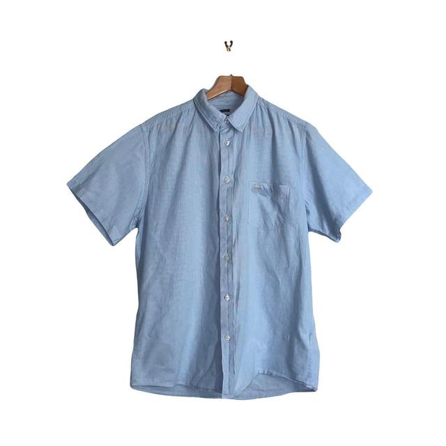 Quiksilver Men's Shirt - Blue - L on Productcaster.