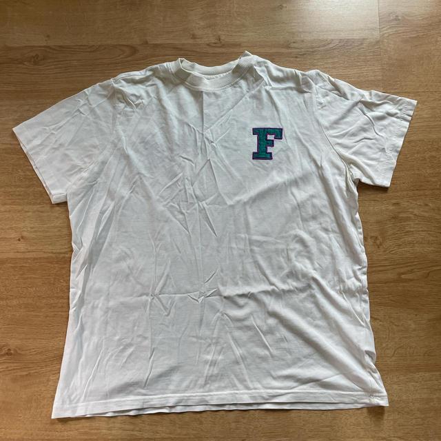 Fila Women's T-shirt - Cream/Green - S on Productcaster.