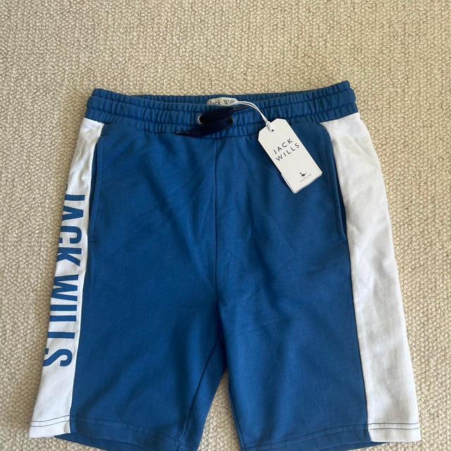 Jack Wills Men's Shorts - Blue/White - M on Productcaster.