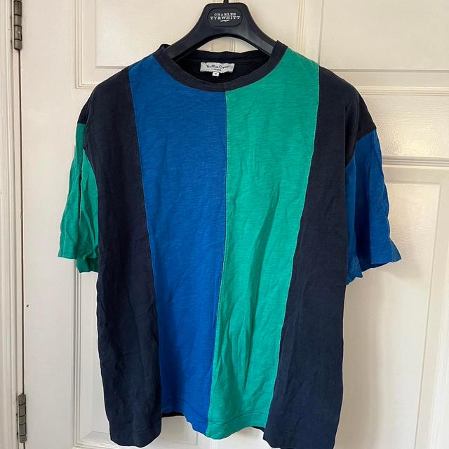 YMC Men's T-shirt - Multi/Blue - M on Productcaster.