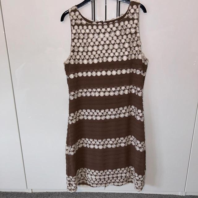 Phase Eight Women's Dress - Brown/White - 14 on Productcaster.