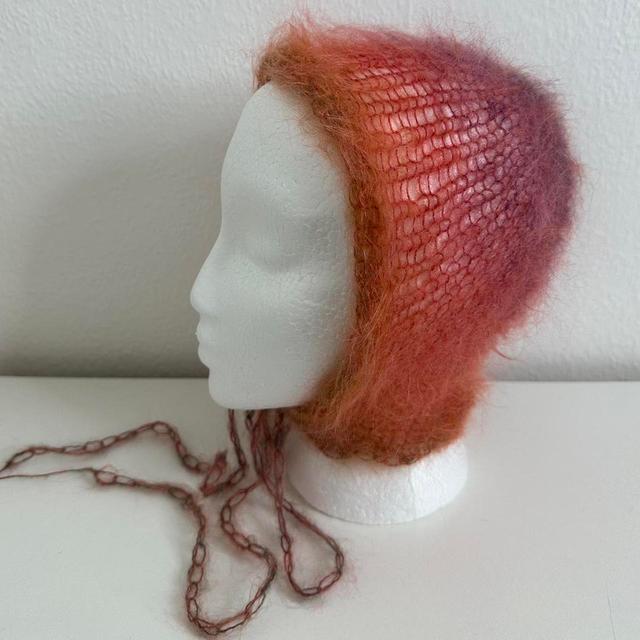 Handmade Women's Hat - Orange on Productcaster.