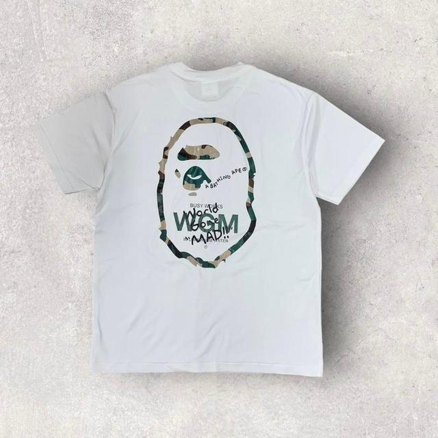 BAPE Men's T-shirt - White - M on Productcaster.