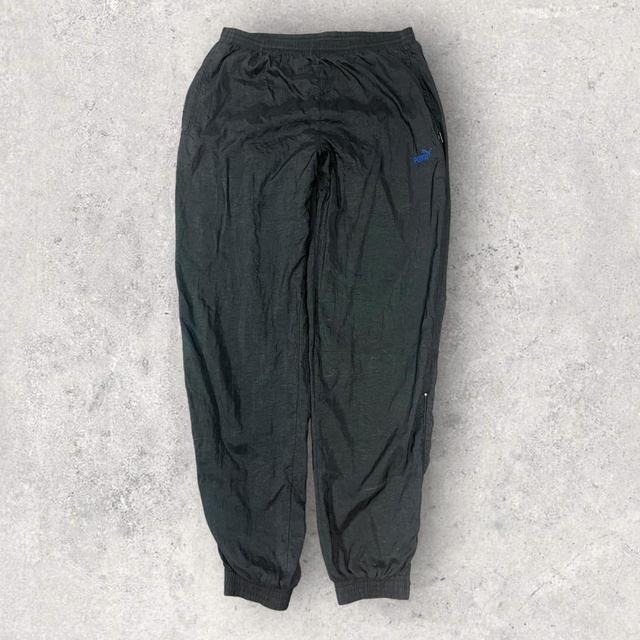 Puma Men's Trousers - Black/Blue - M on Productcaster.