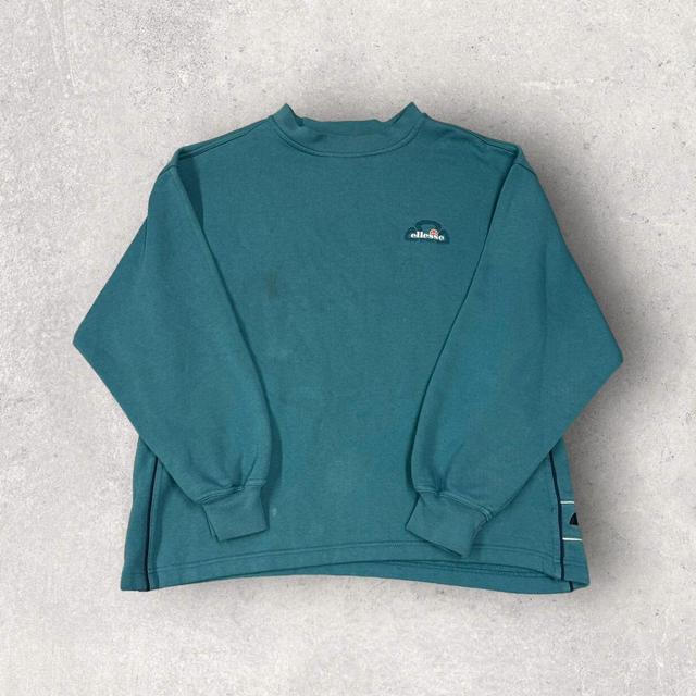 Ellesse Men's Sweatshirt - Blue/Green - L on Productcaster.