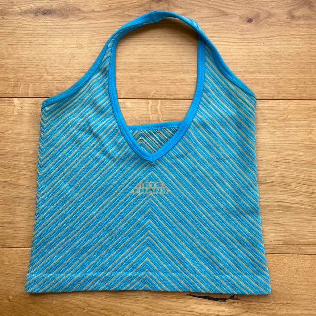 iets frans... Women's Crop top - Blue - S on Productcaster.