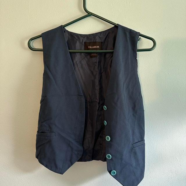 Pull&Bear Women's Waistcoat - Navy/Blue - S on Productcaster.