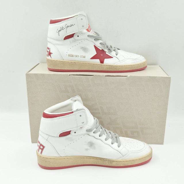 Golden Goose Women's Trainers - White/Red - UK 4 on Productcaster.