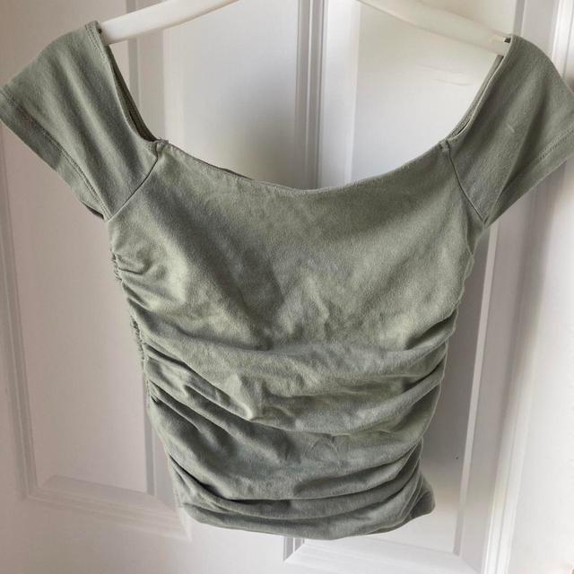 Hollister Co. Women's Crop top - Green - 4 on Productcaster.