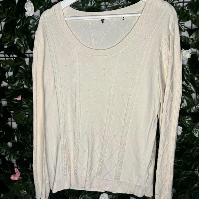 Women's Jumper - Cream - L on Productcaster.