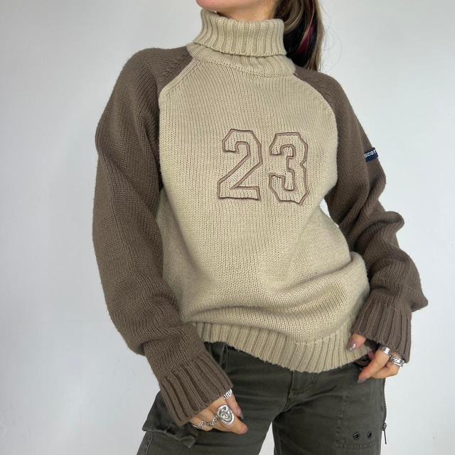 Vintage Women's Jumper - Cream - L on Productcaster.