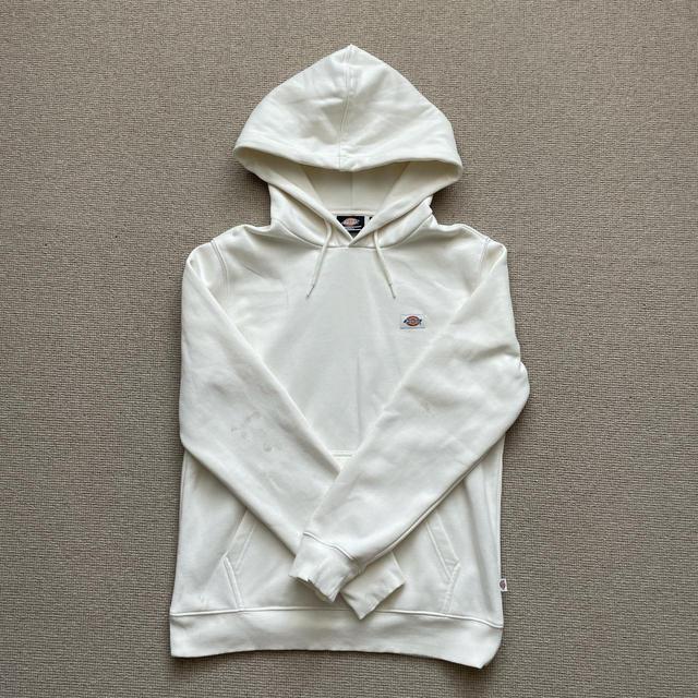 Dickies Men's Hoodie - Cream/White - S on Productcaster.