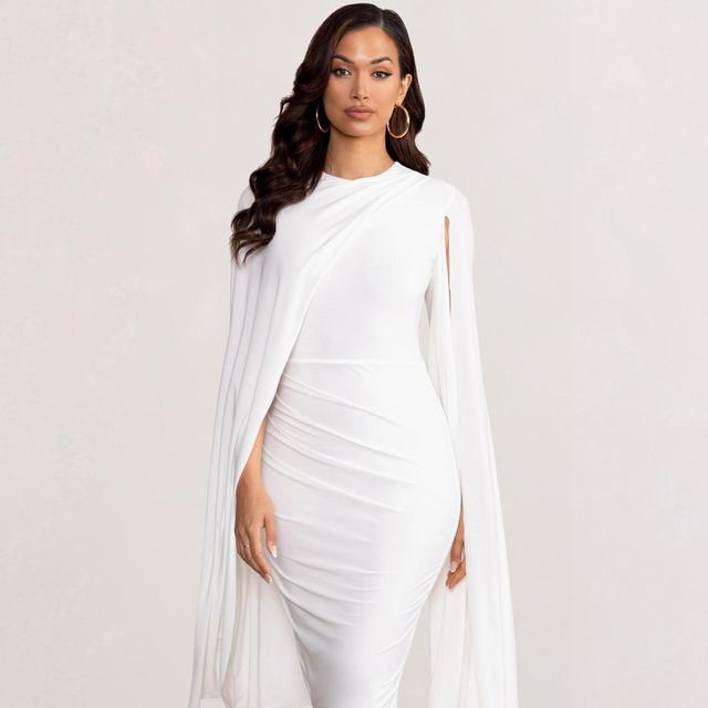 Club L Women's Midi Dress - White - 8 on Productcaster.