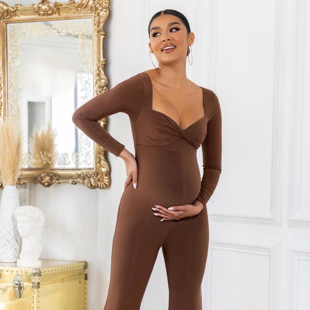 Club L Women's Party Jumpsuit - Brown - UK 8 on Productcaster.