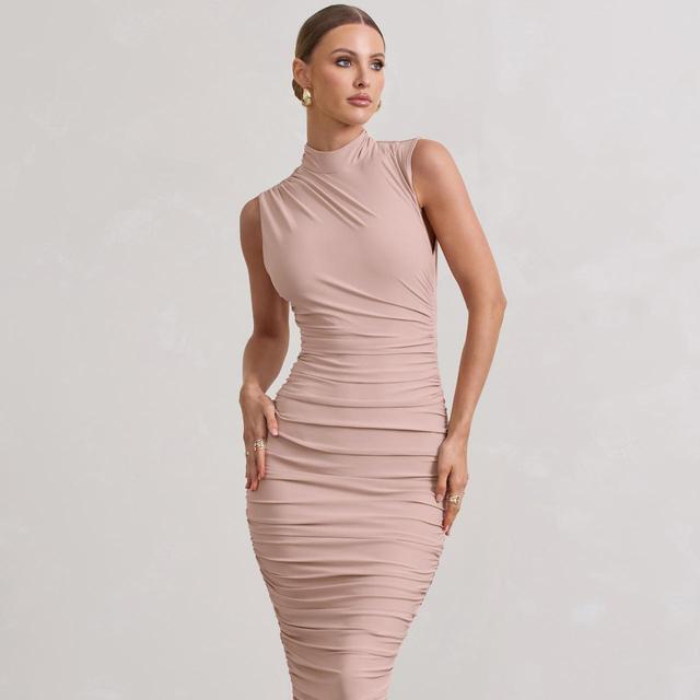 Club L Women's Maxi Dress - Tan/Cream - 8 on Productcaster.